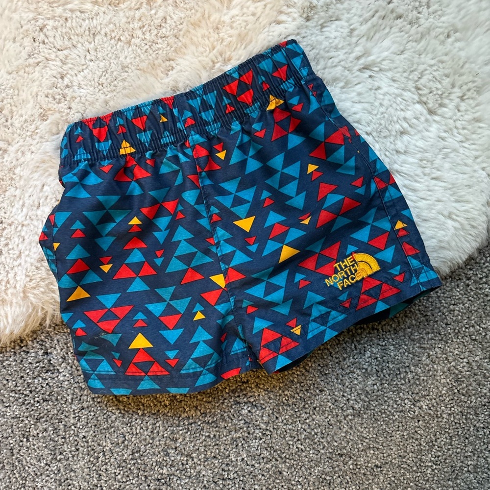 The North Face Kids' Triangle Pattern Shorts - Blue, Red, Yellow